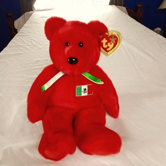 TY Beanie Buddies NOS NWT Osito 14" Large Plush Bear Mint Condition 1999 Retired - Picture 1 of 9